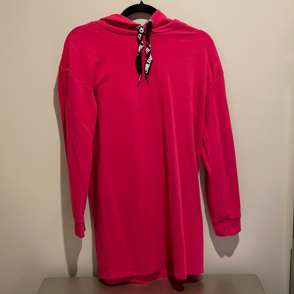 Pink Hoodie Dress